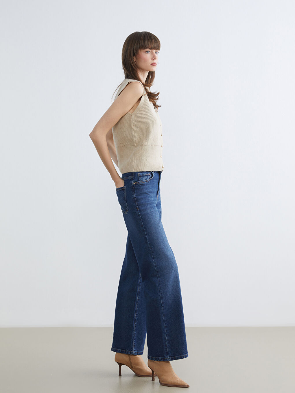 Jeans für Damen mit weitem Bein