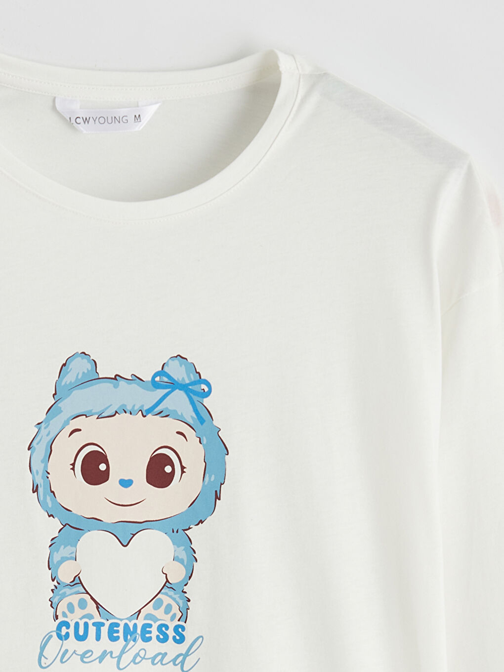 Σετ Πιτζάμες με Εκτύπωση και Στρογγυλή Λαιμόκοψη για Γυναίκες-6