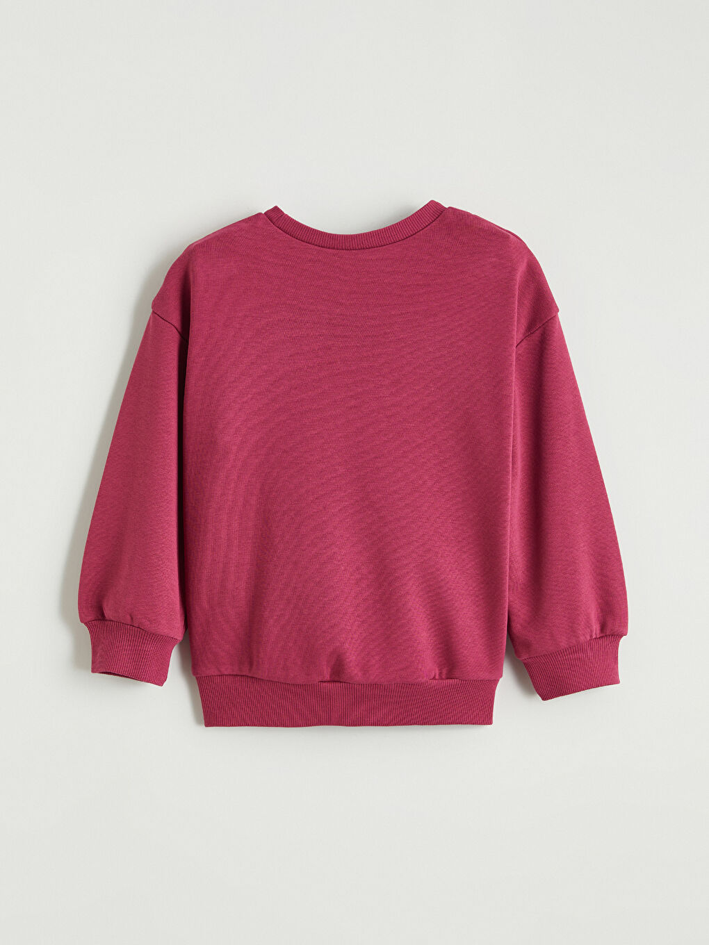Bordo Minnie Mouse Baskılı Kız Çocuk Sweatshirt-1