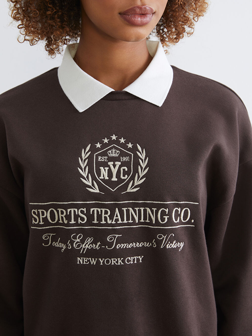 Woman BROWN Sweatshirt-2