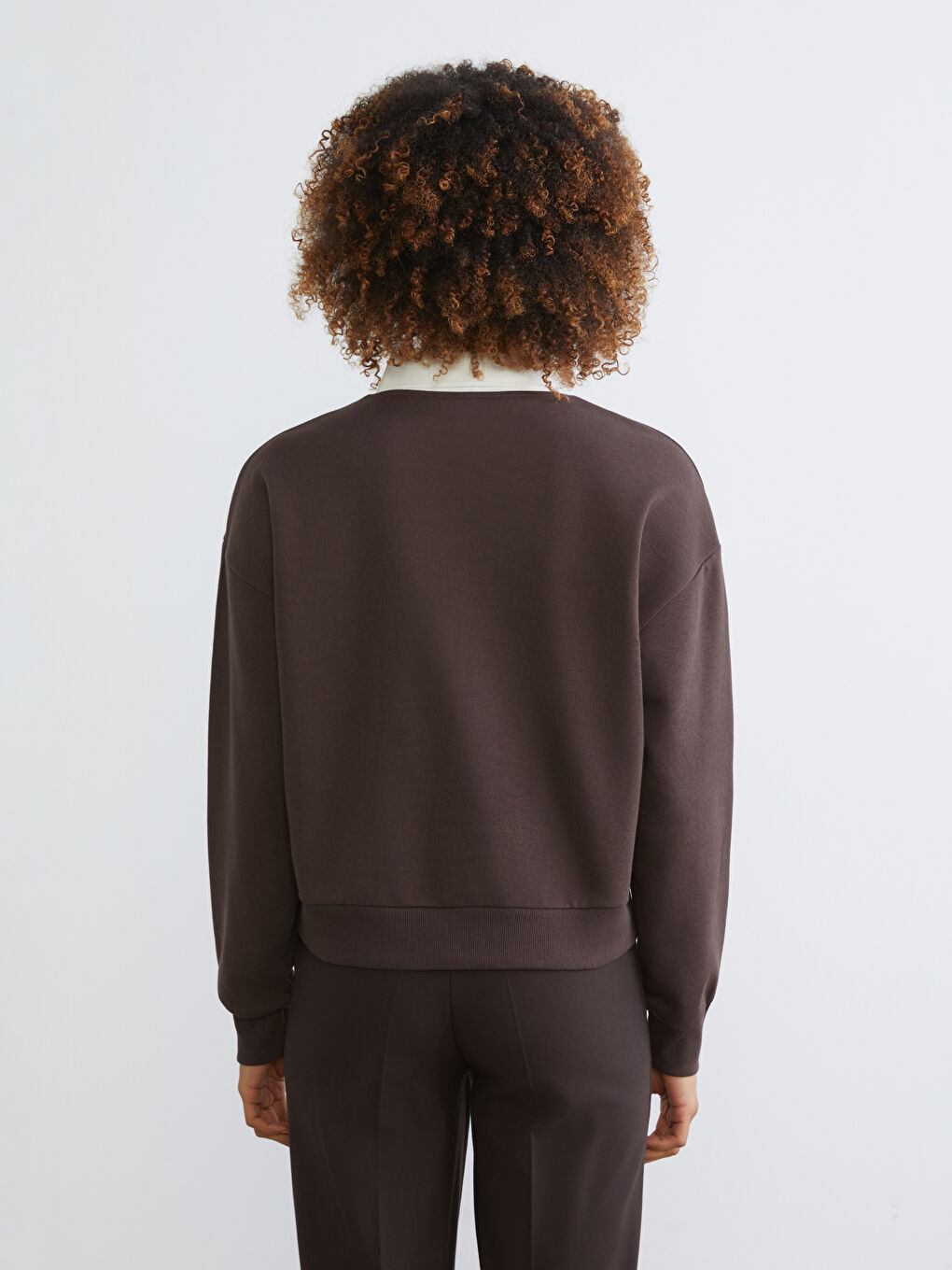 Woman BROWN Sweatshirt-3