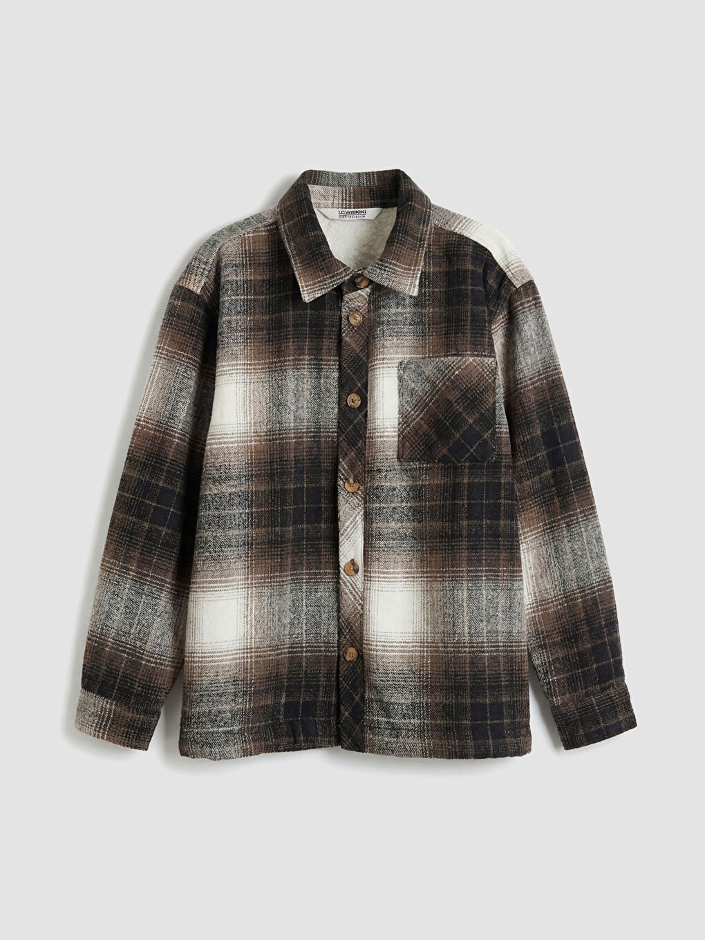 Kahverengi Ekose Erkek Çocuk Oduncu Gömlek