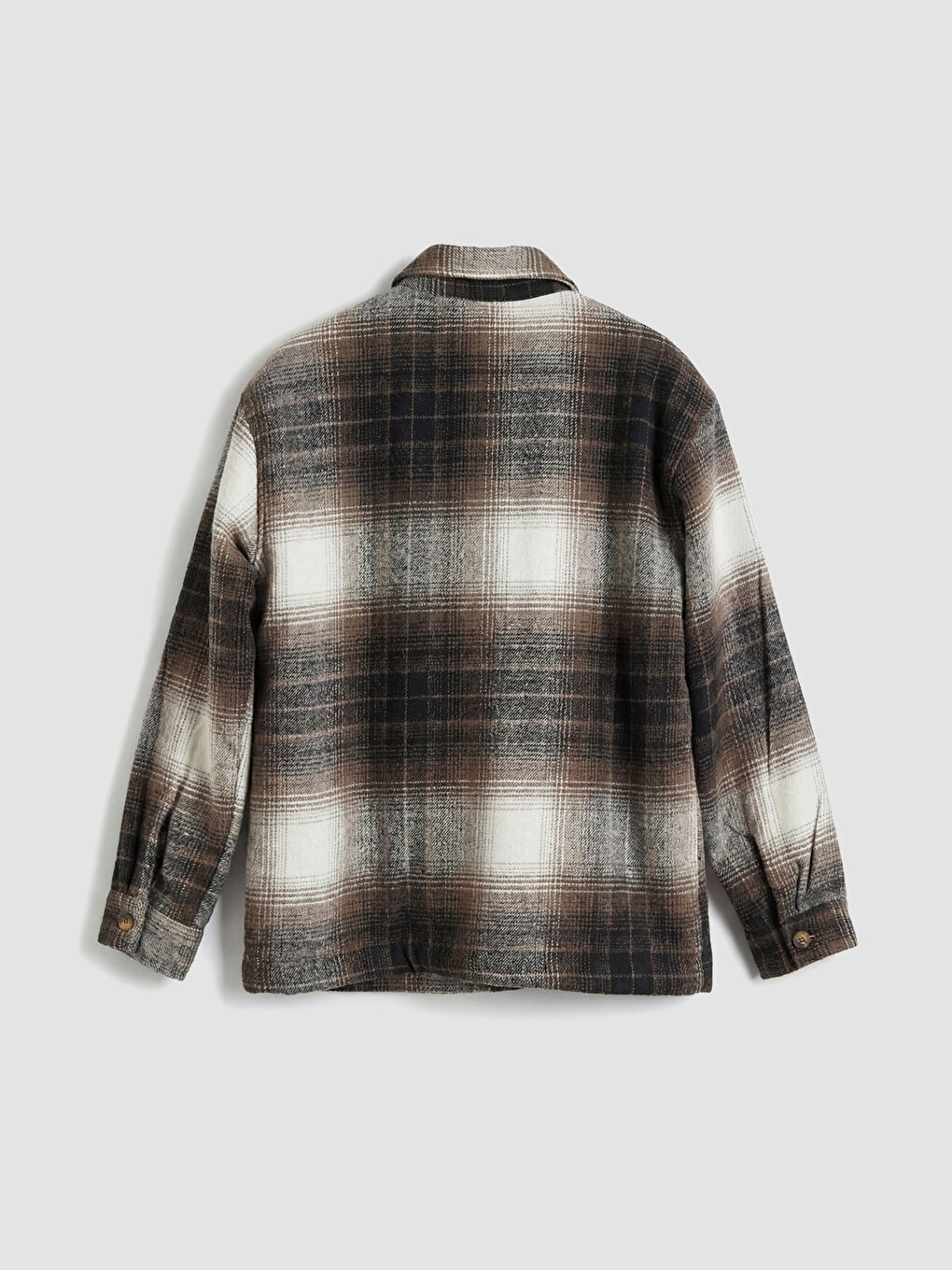 Kahverengi Ekose Erkek Çocuk Oduncu Gömlek-1