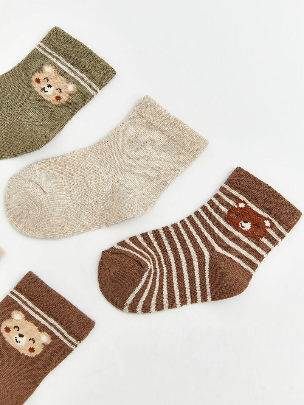 جوارب الكاحل أولاد صغار منقوشة خمسة ديال الباكات-1