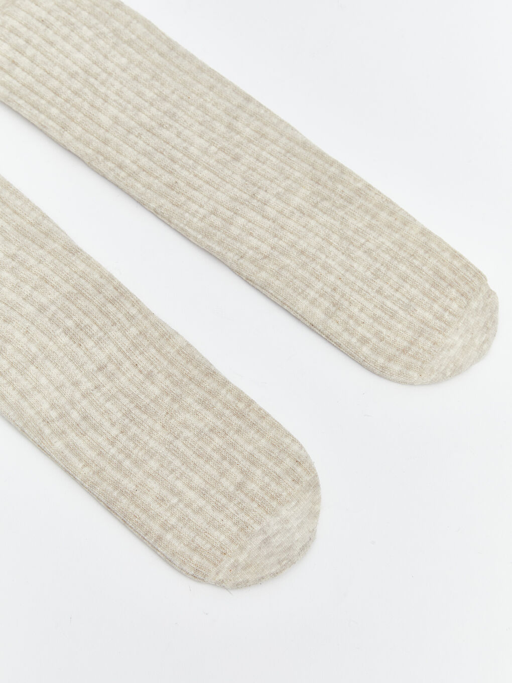 Ekru Basic Kız Bebek Külotlu Çorap 2'li-1