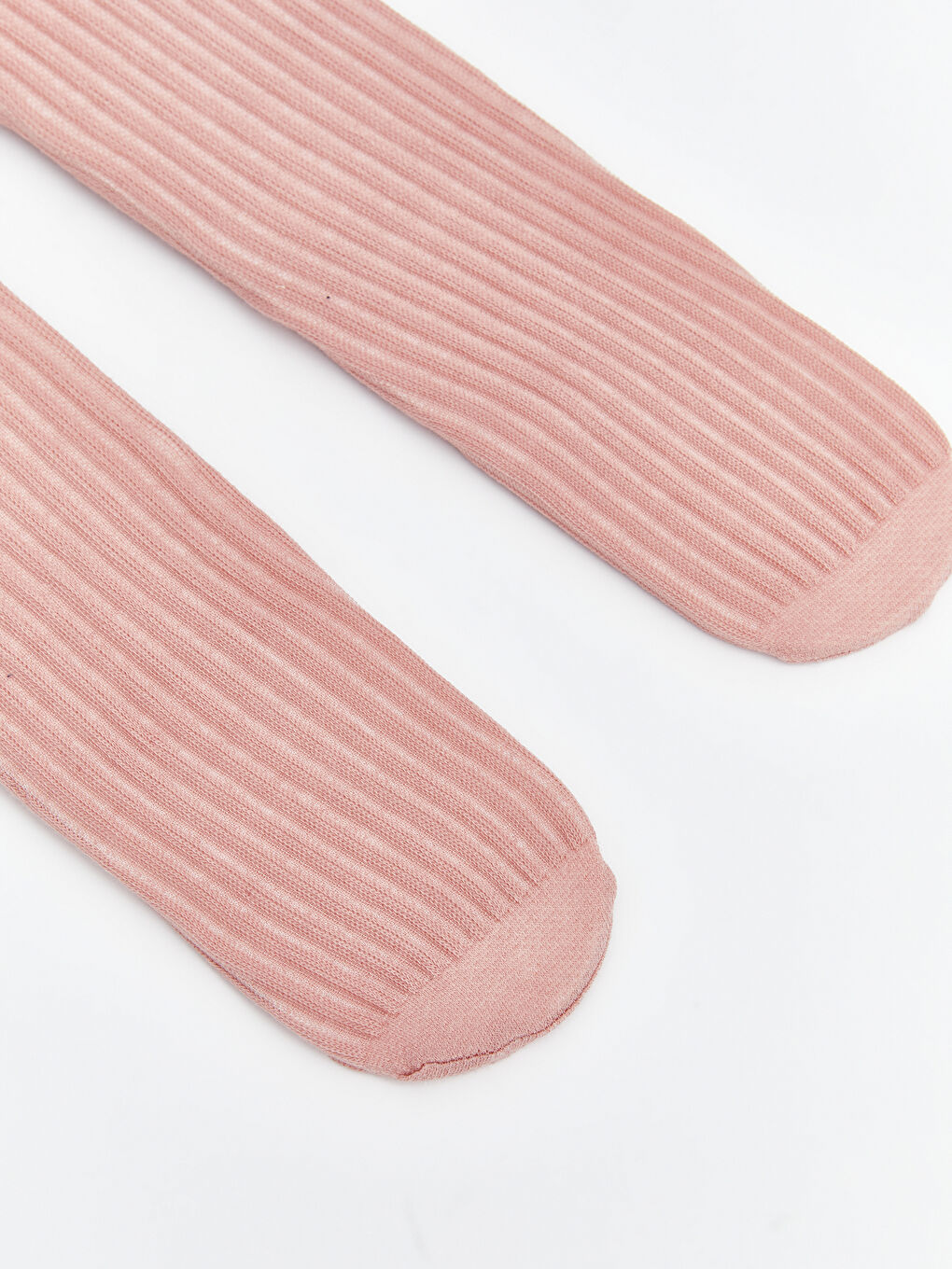 Ekru Basic Kız Bebek Külotlu Çorap 2'li-2