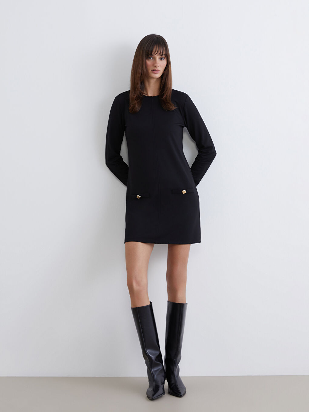 فستان ميني بكول مدور