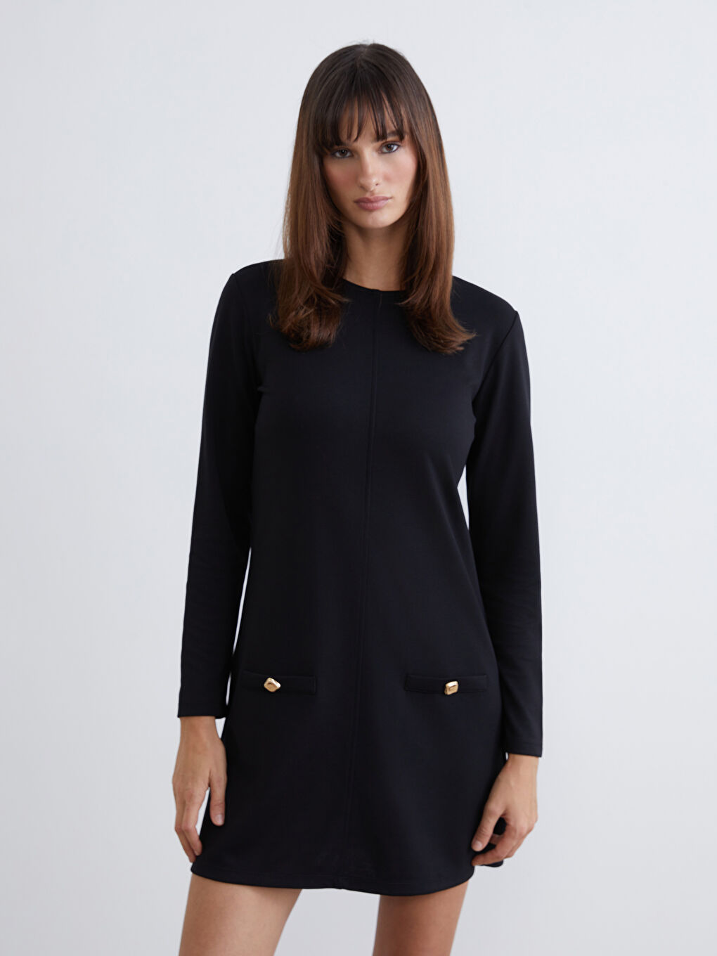 فستان ميني بكول مدور-1