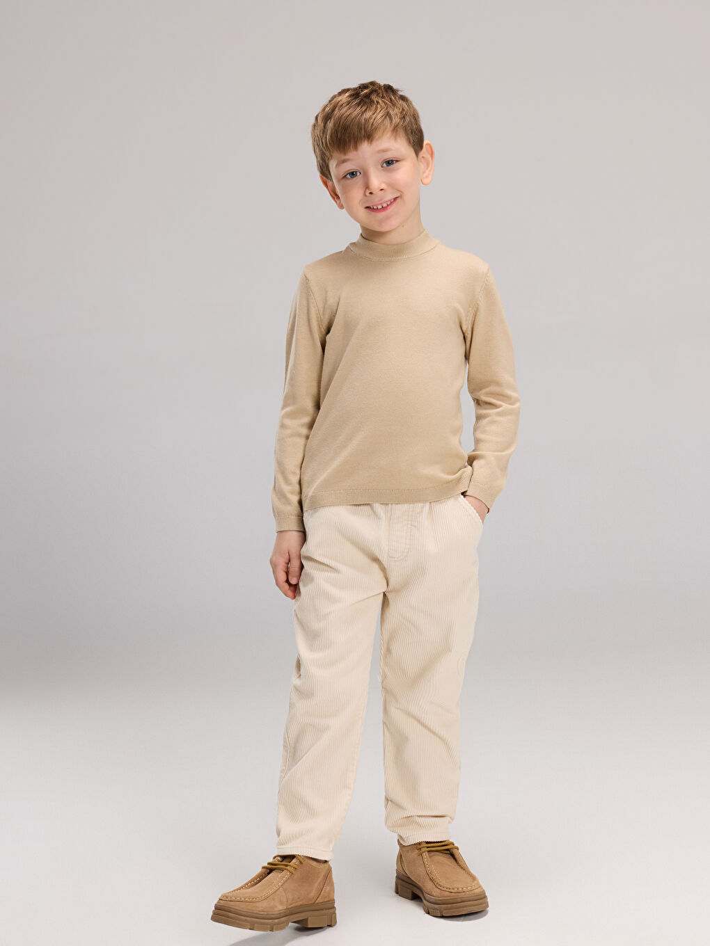 بلوز یەخە خڕ بۆ کوڕان - تریکۆ-1