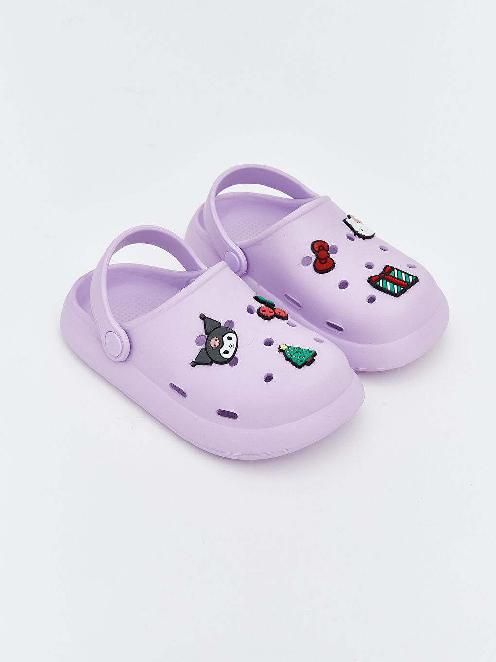 Lila Kuromi Baskılı Kız Bebek Sabo Terlik