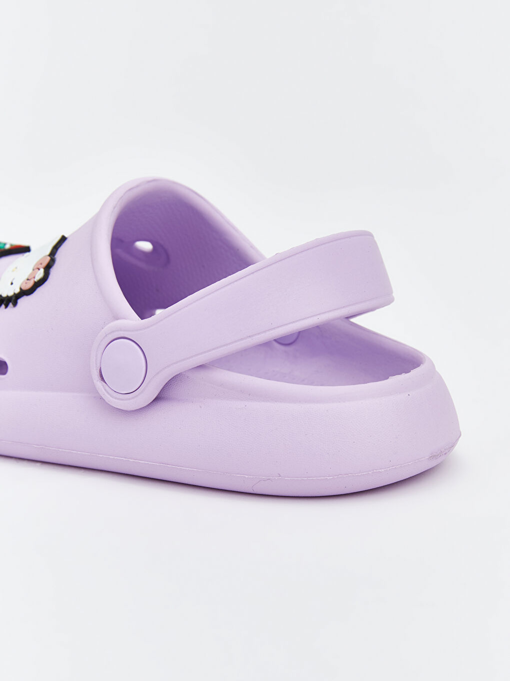 Lila Kuromi Baskılı Kız Bebek Sabo Terlik-4