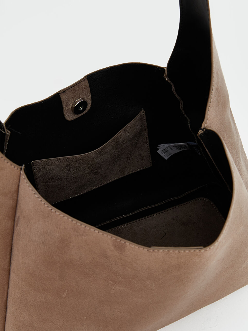 Suede-Look Women's Shoulder Bag-3