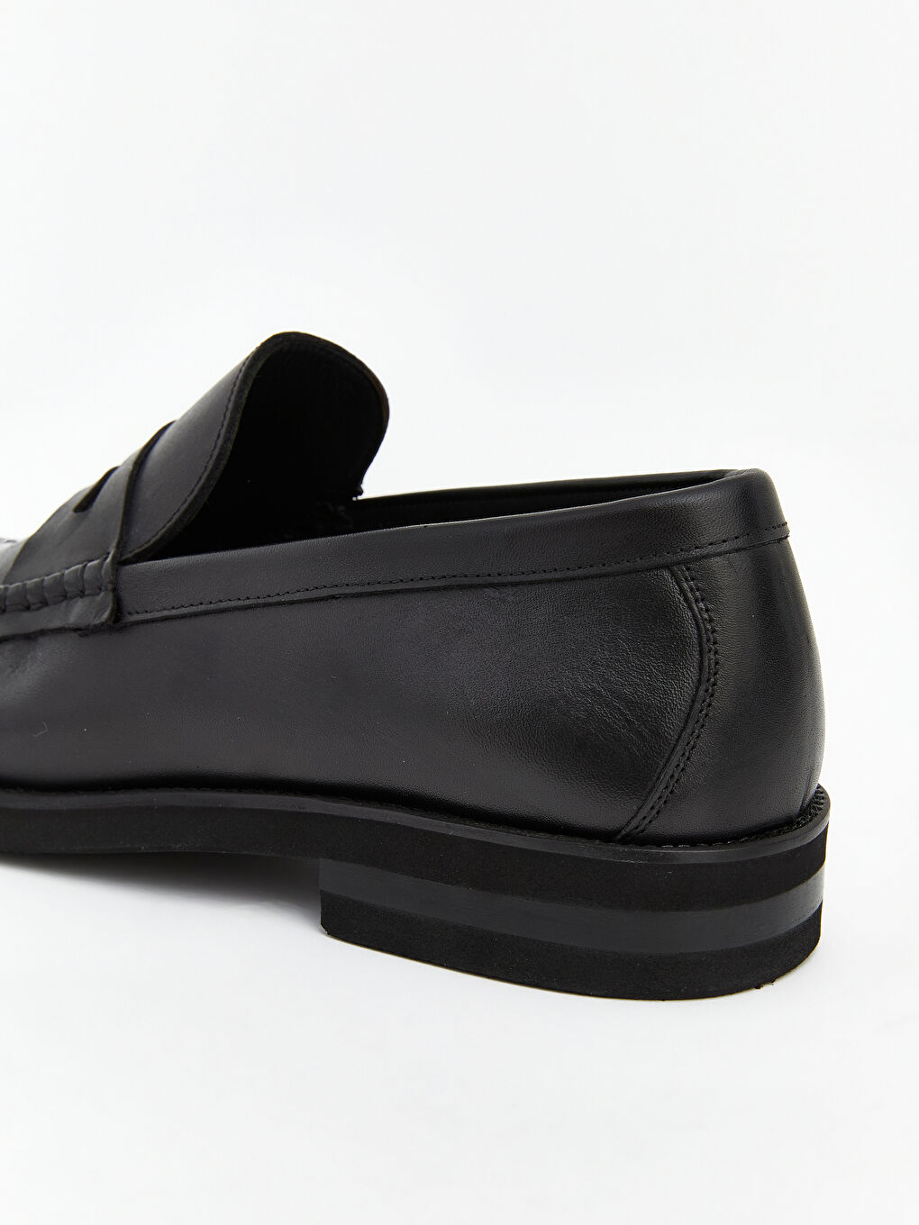 Siyah Hakiki Deri Erkek Klasik Ayakkabı-4