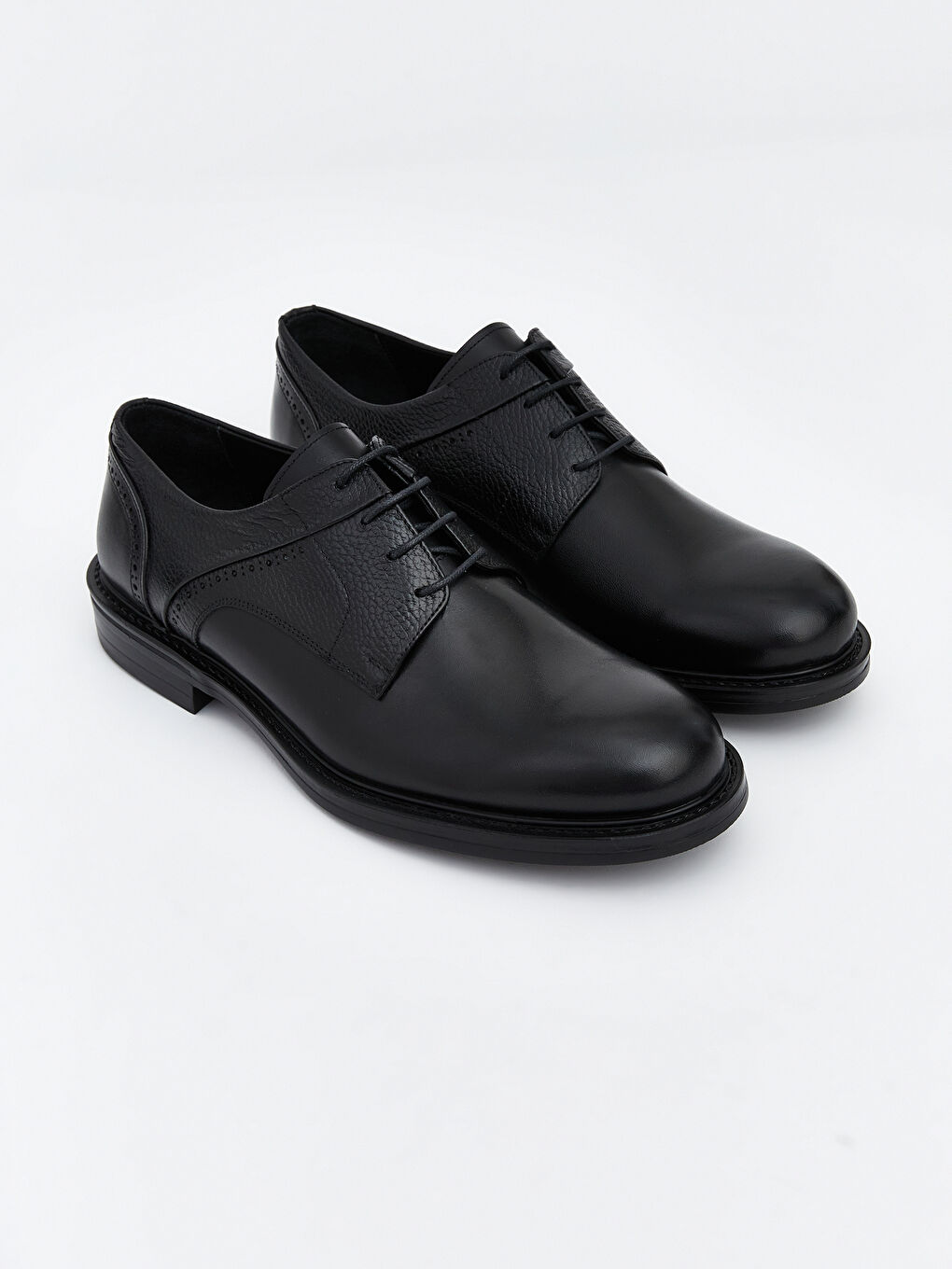 Siyah Bağcıklı Hakiki Deri Erkek Klasik Ayakkabı