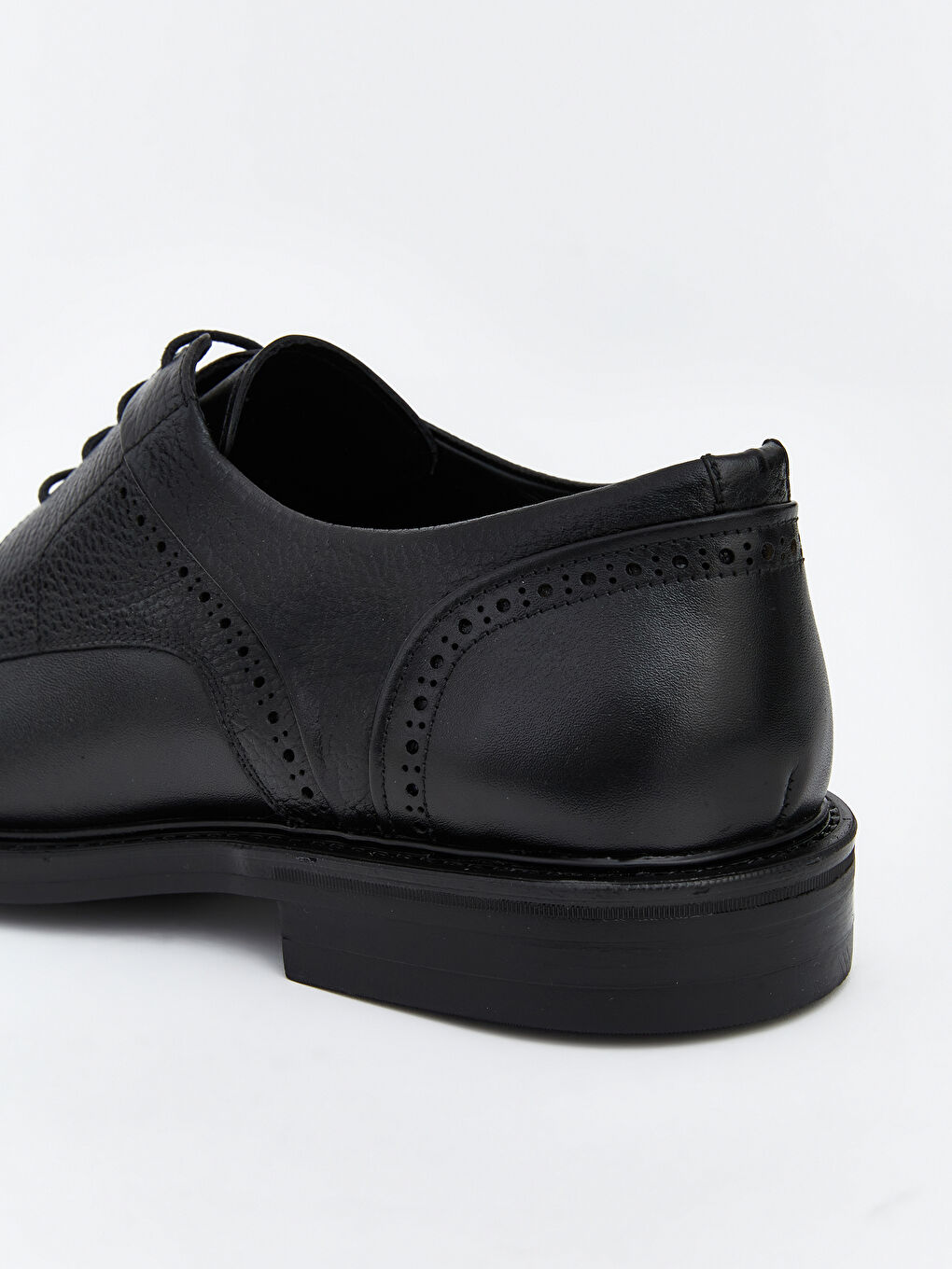 Siyah Bağcıklı Hakiki Deri Erkek Klasik Ayakkabı-4