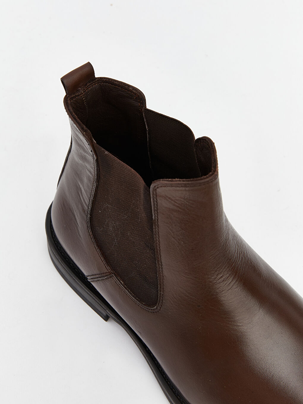 Kahverengi Erkek Hakiki Deri Bot-5