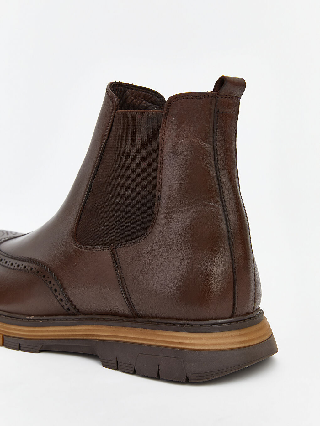 Kahverengi Erkek Hakiki Deri Bot-4