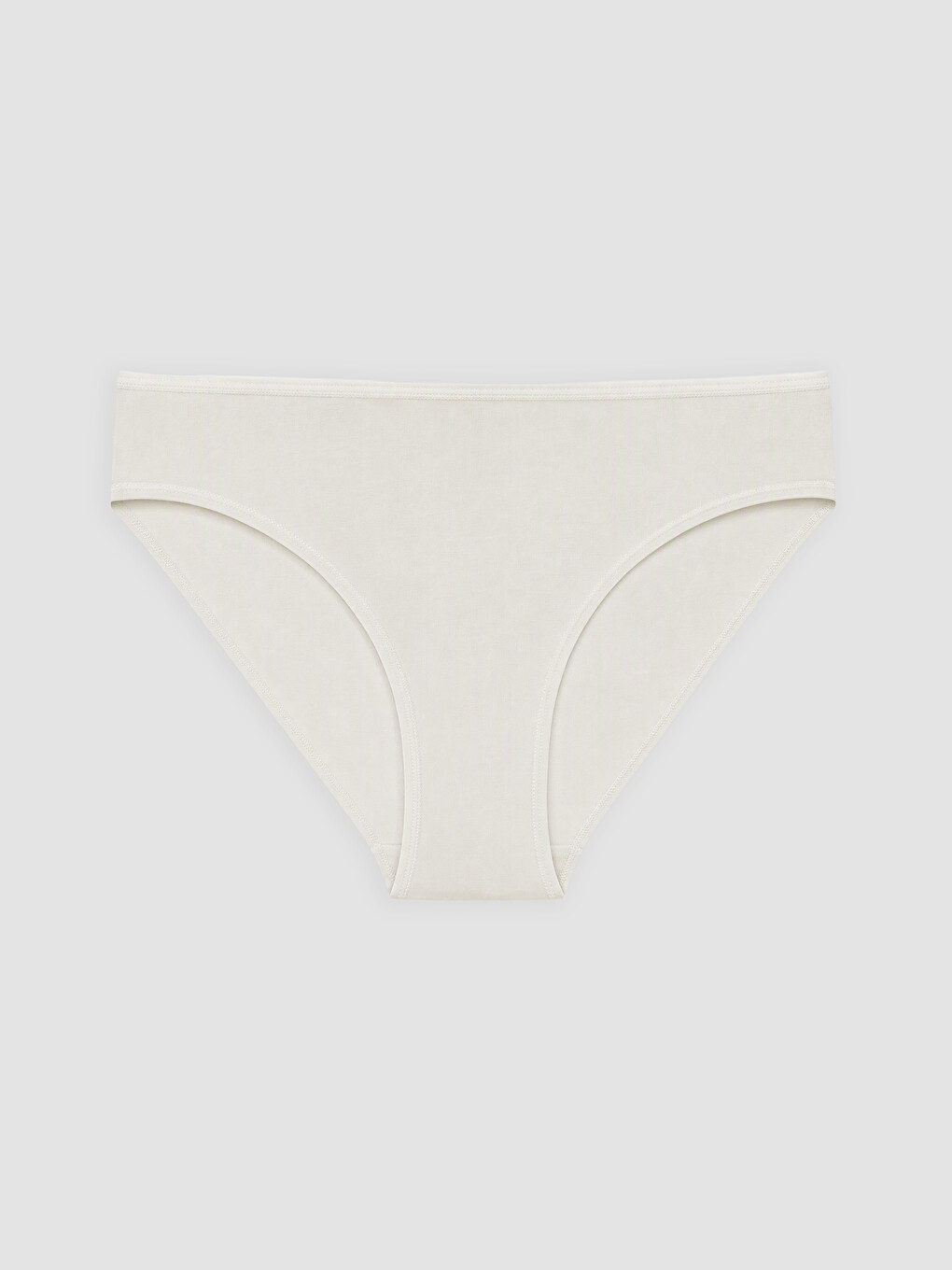 Bej Düz Bikini Külot