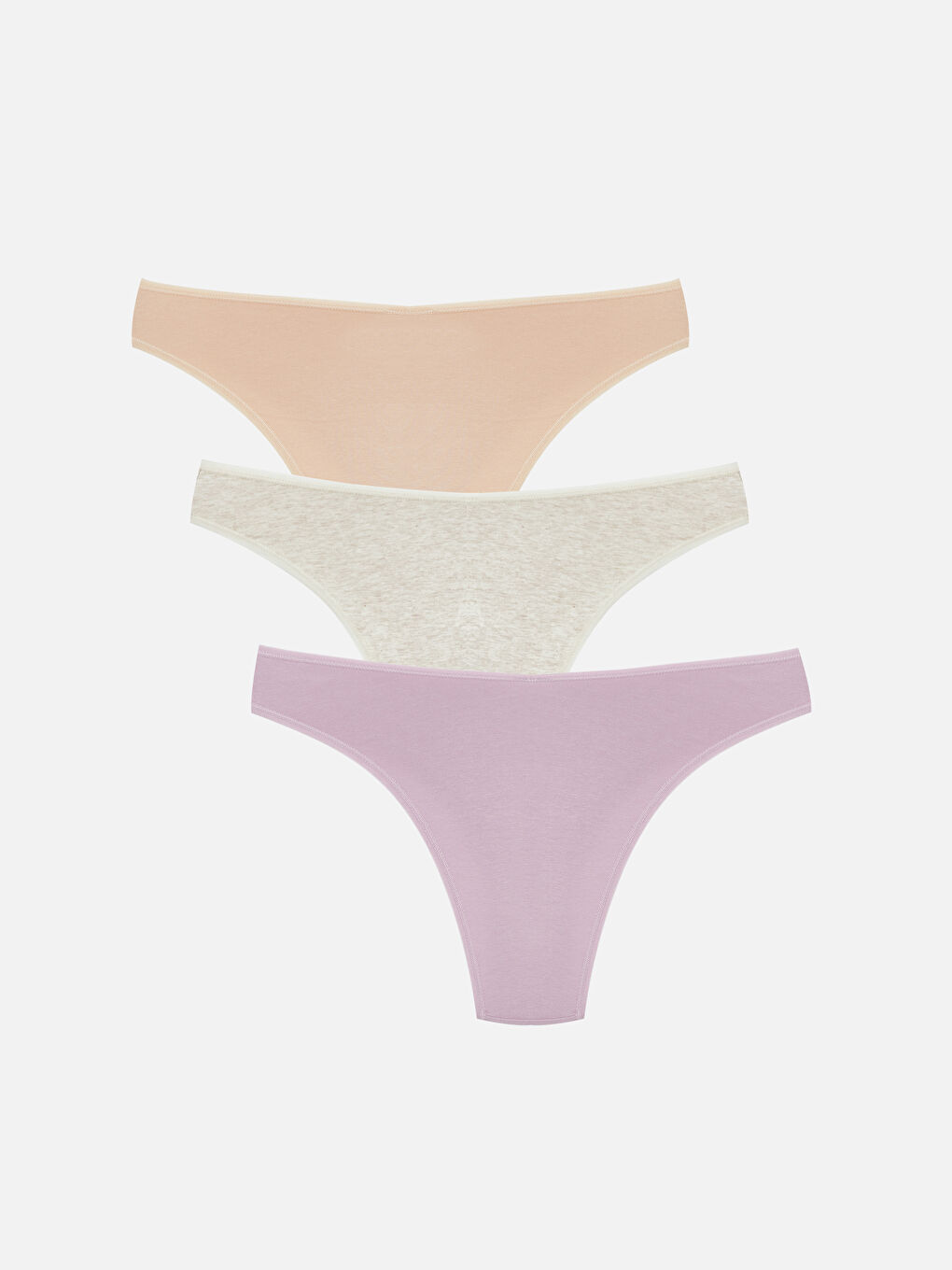 Gri Brazilian Külot 3'lü-1