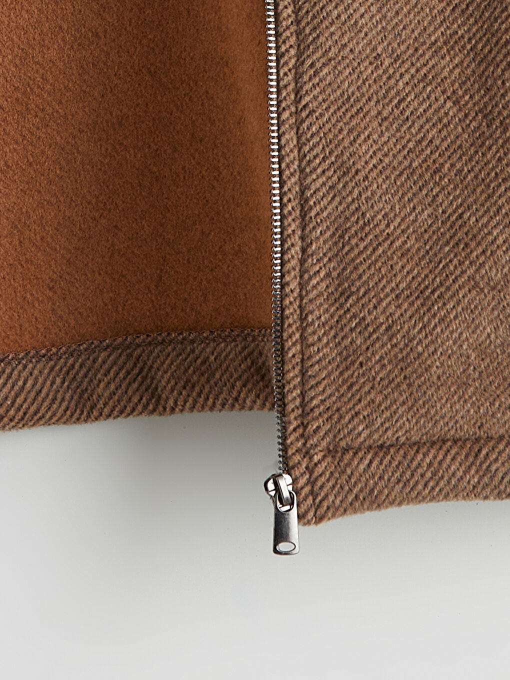 Kahverengi Regular Fit Uzun Kollu Kaşe Erkek Gömlek Ceket-6