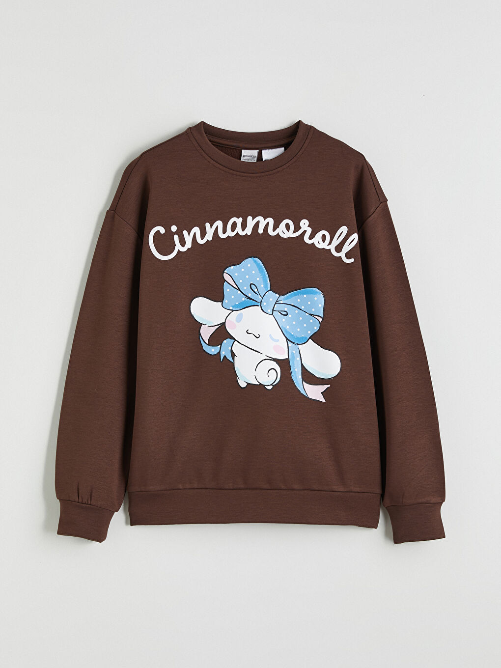 Kahverengi Cinnamoroll Baskılı Kız Çocuk Sweatshirt ve Tayt-1