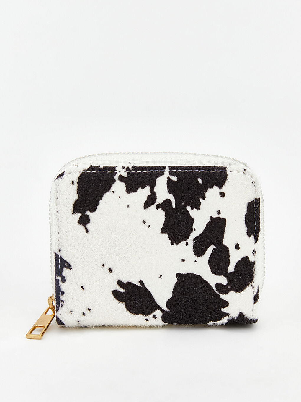 Ekru Desenli Kadın Cüzdan