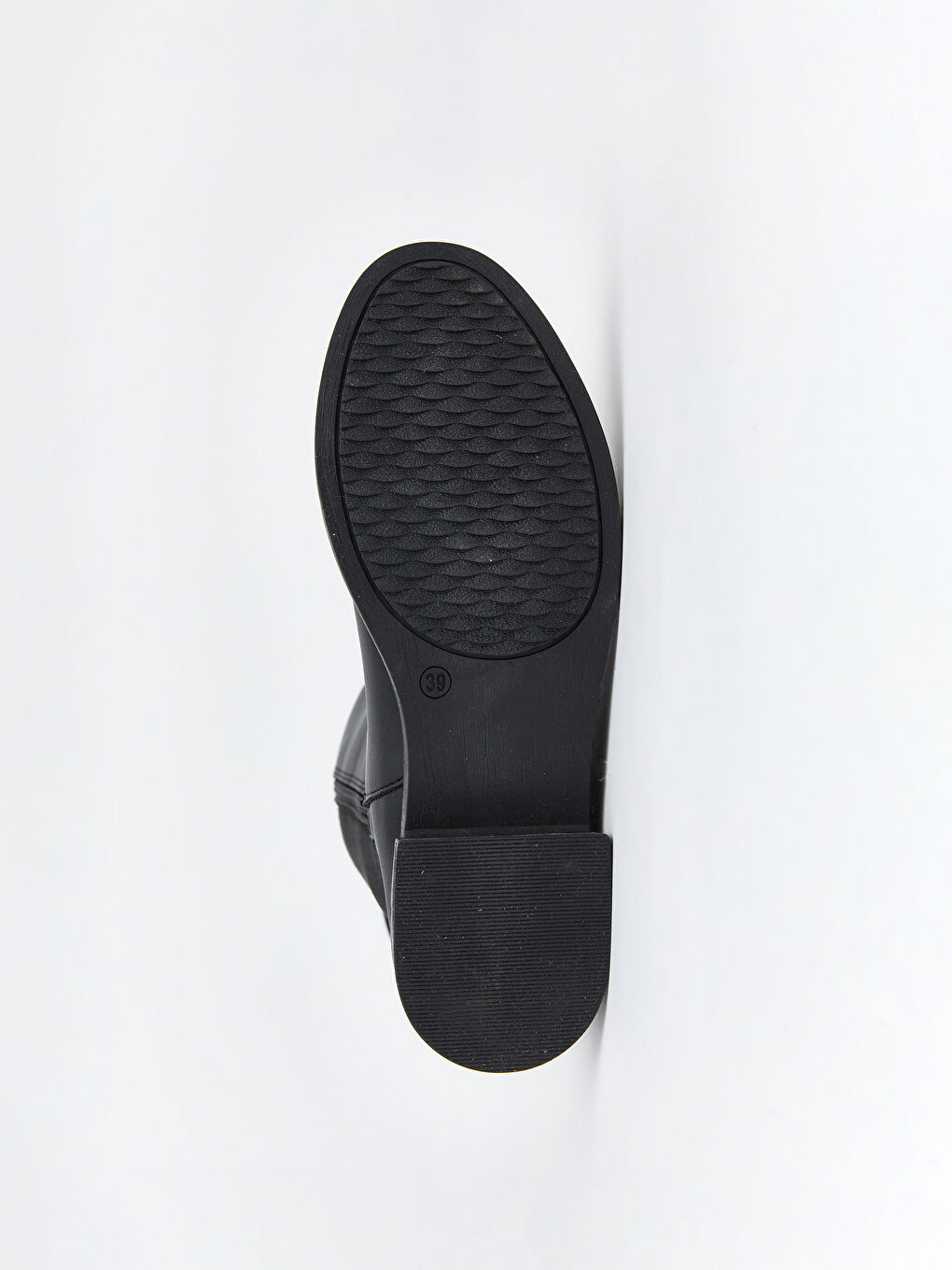 Siyah Deri Görünümlü Kadın Çizme-3