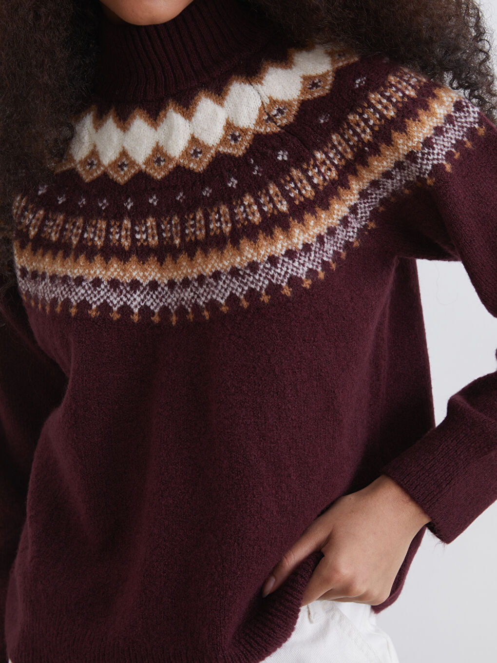 Woman BORDEAUX Sweater-2