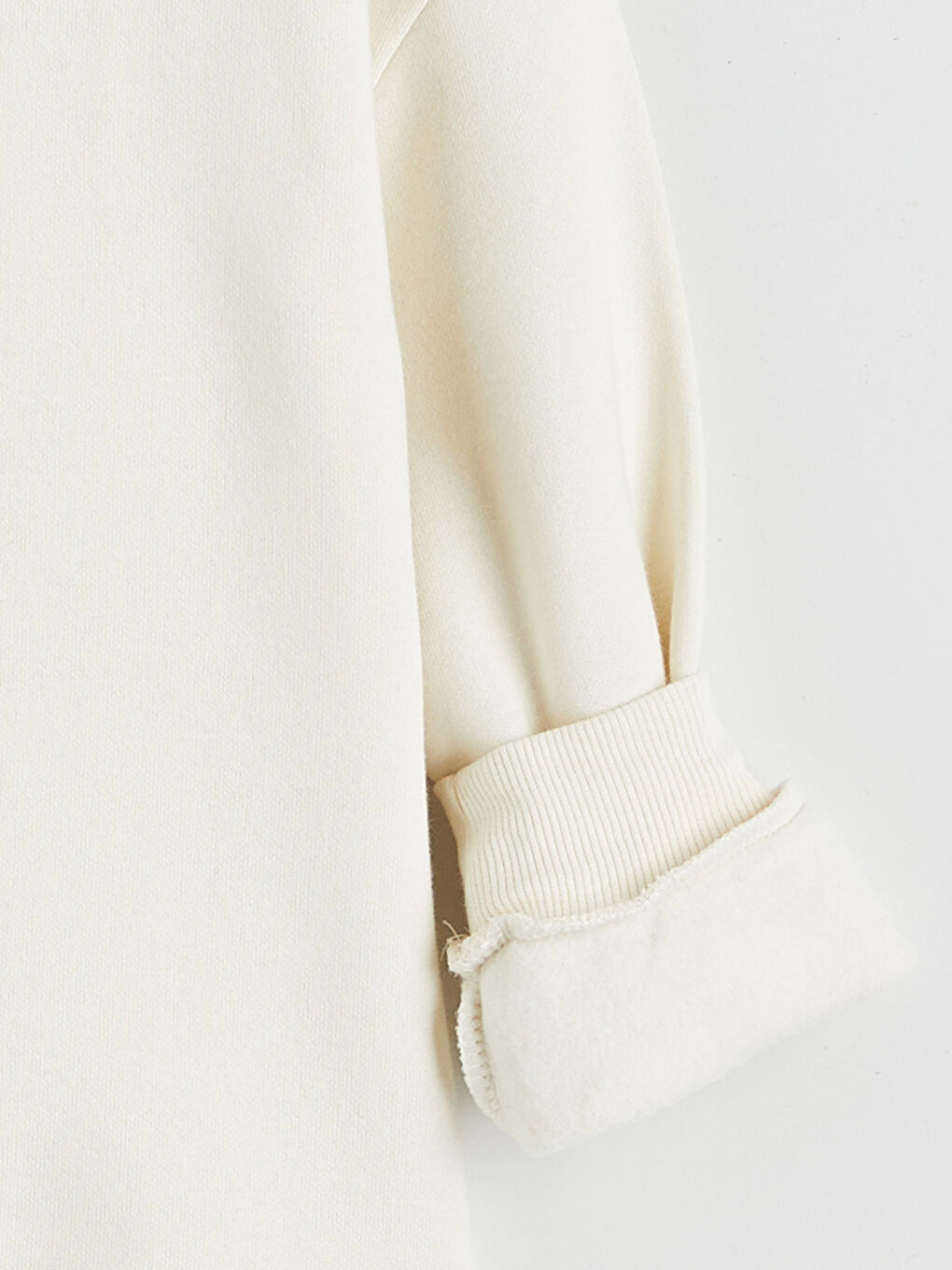 Bej Baskılı Erkek Çocuk Kalın Sweatshirt-3