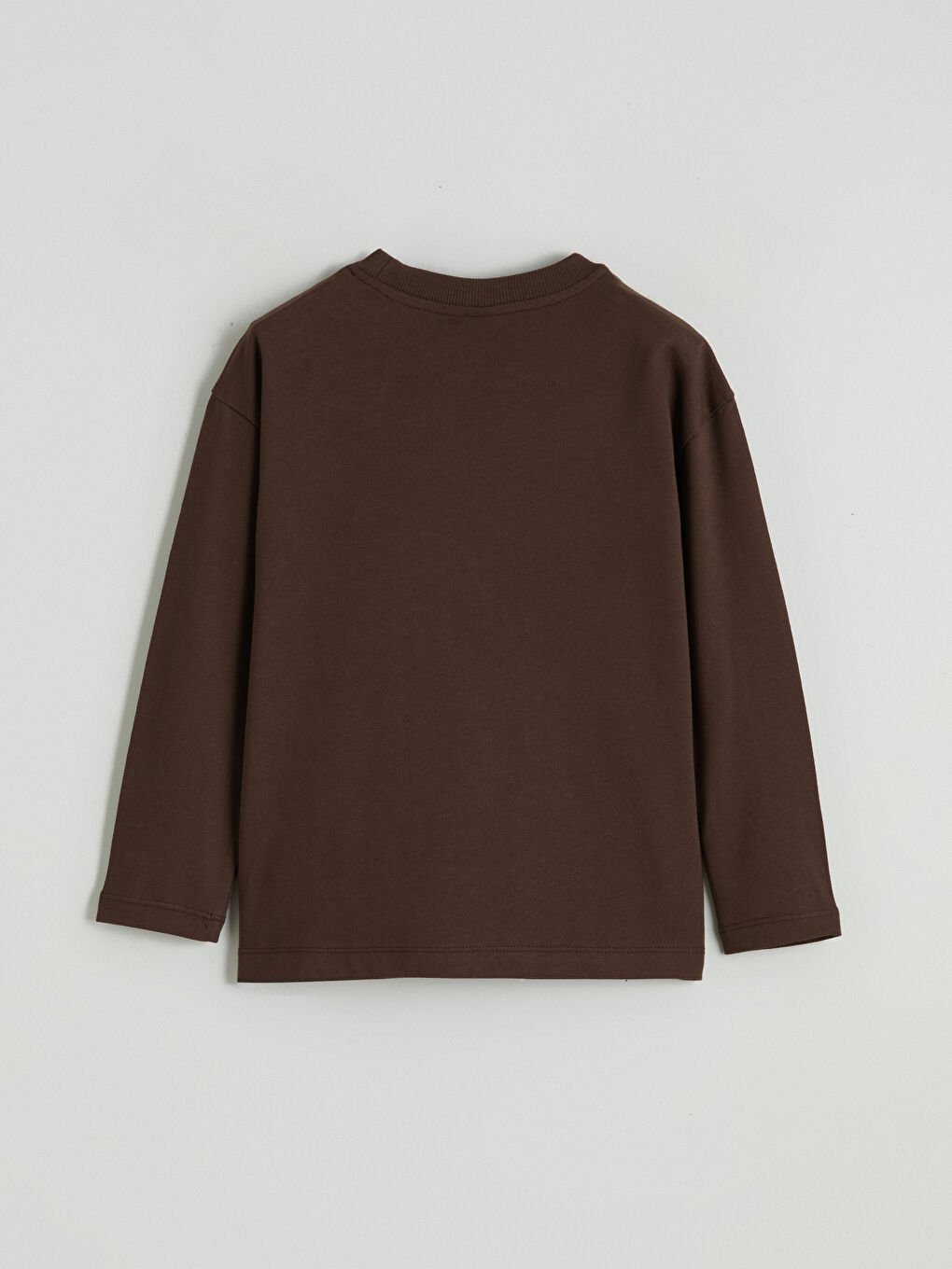 Kahverengi Bisiklet Yaka Baskılı Erkek Çocuk Tişört-2