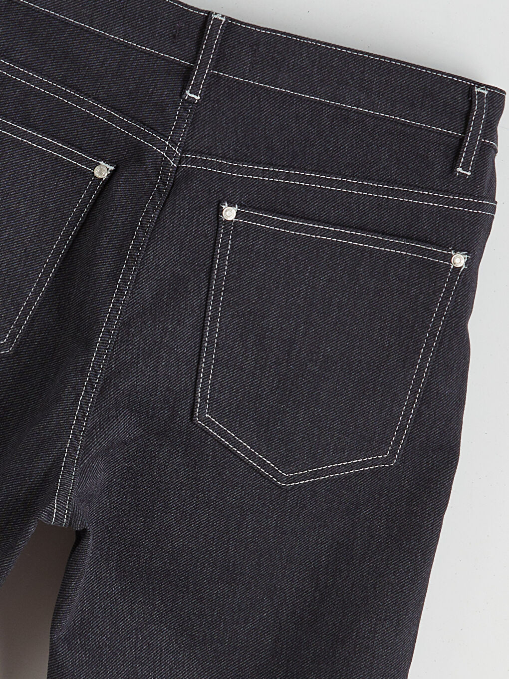 İndigo Standart Kalıp Gabardin Erkek Pantolon-5