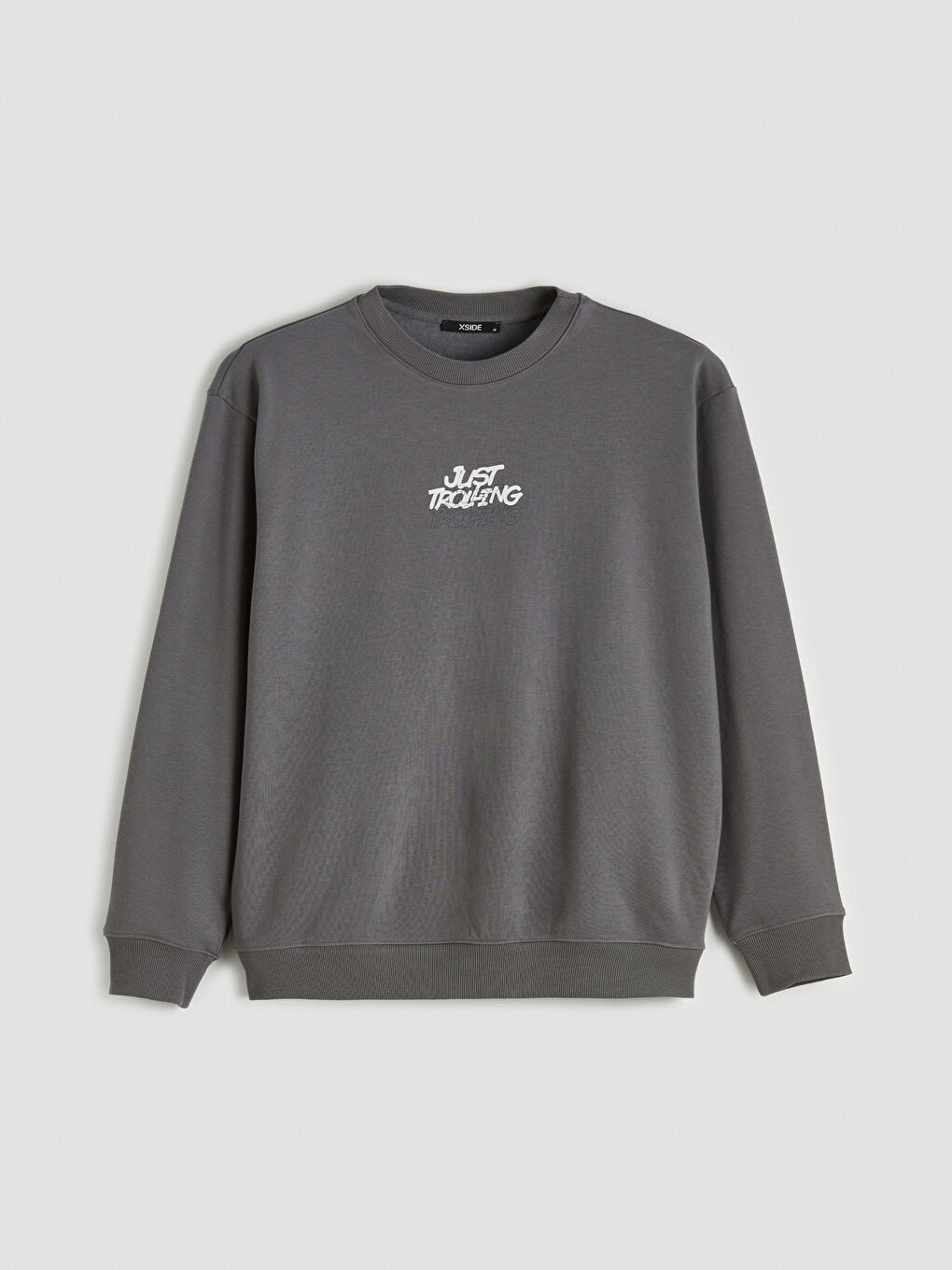 Sweat-shirt GRIS Homme-4