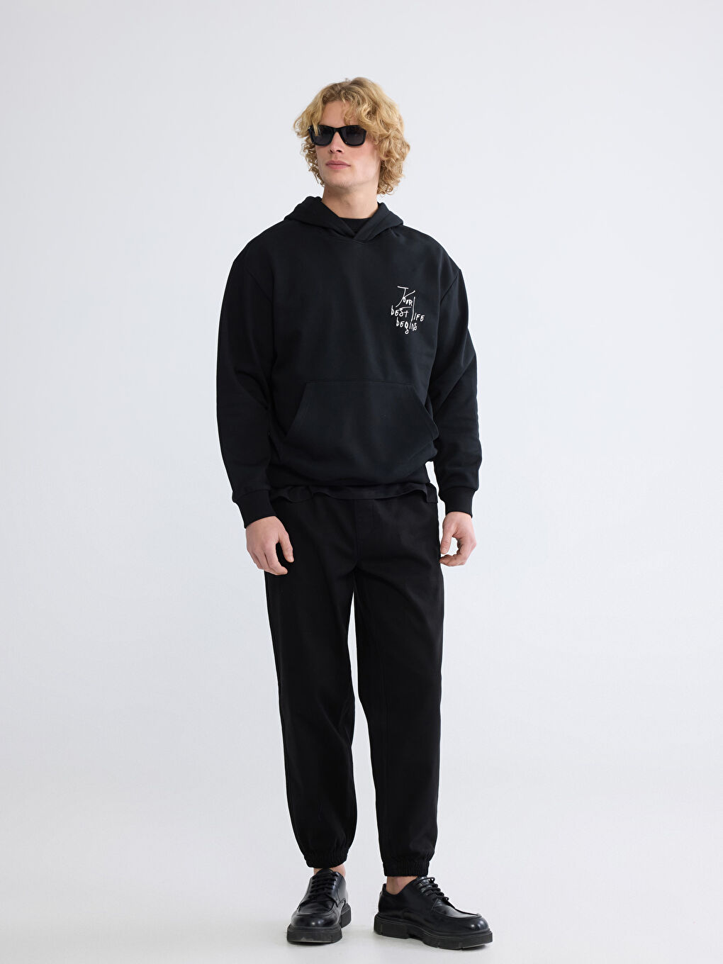 Printed Men's Thick Hoodie-1