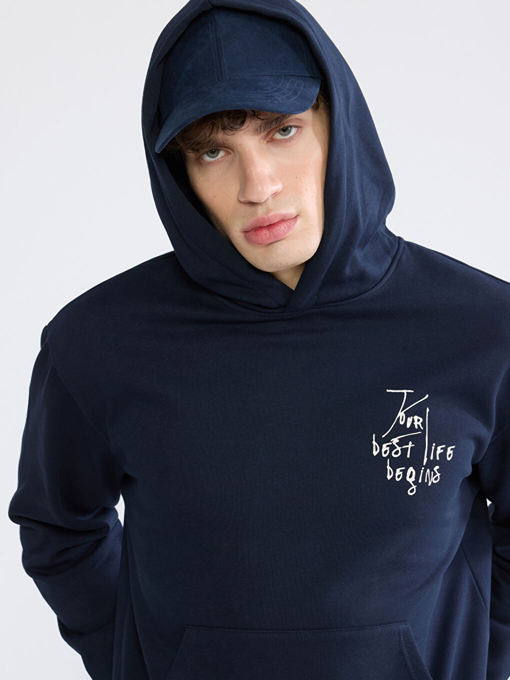 Printed Men's Thick Hoodie-2