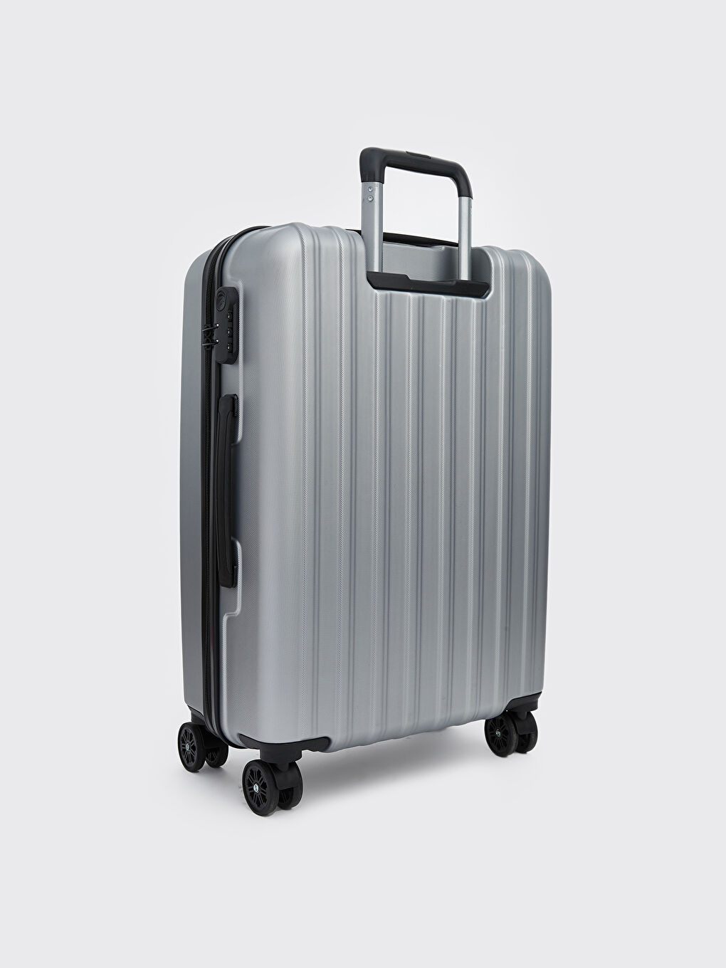 Gri Kilit Detaylı Büyük Boy Valiz-1