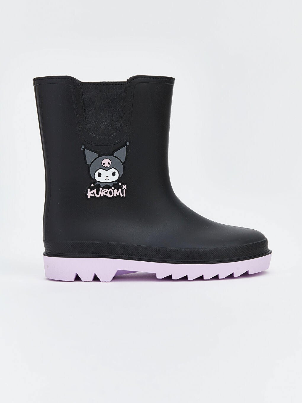 Siyah Kuromi Baskılı Kız Çocuk Bot-1