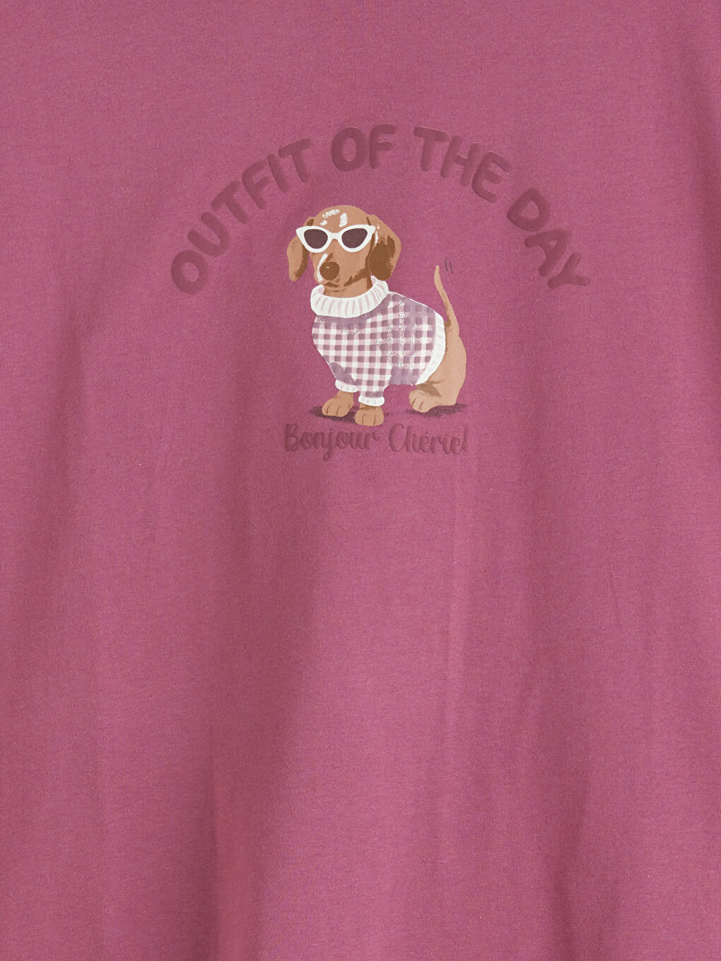 Kırmızı Bisiklet Yaka Baskılı Kadın Pijama Takımı-2