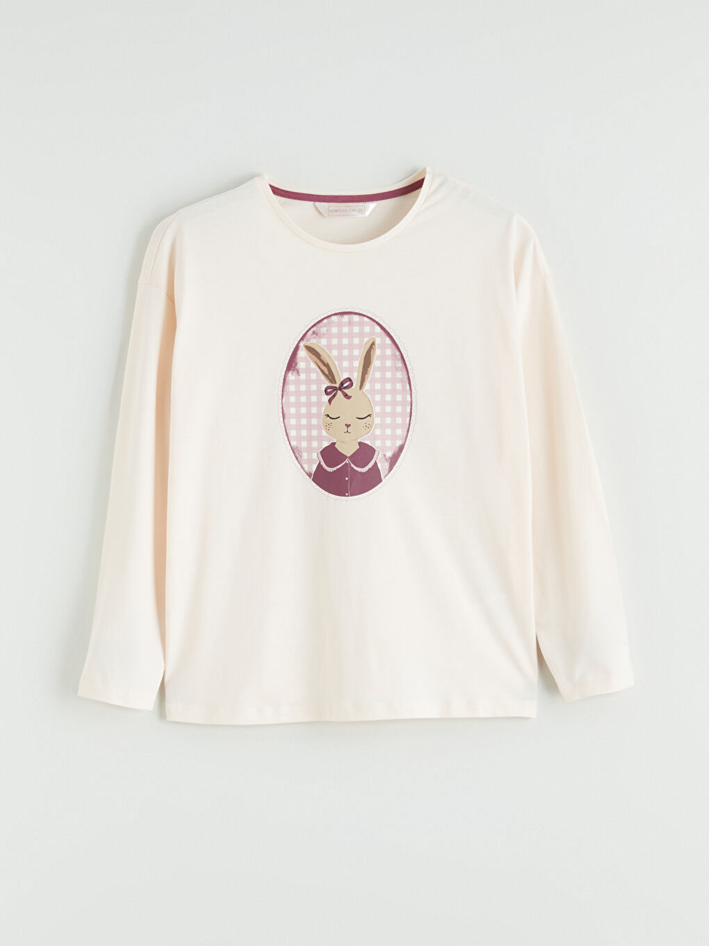 Kırmızı Bisiklet Yaka Baskılı Kadın Pijama Takımı-1