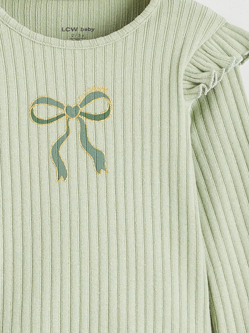 بلوزة أخضر طفلة-2