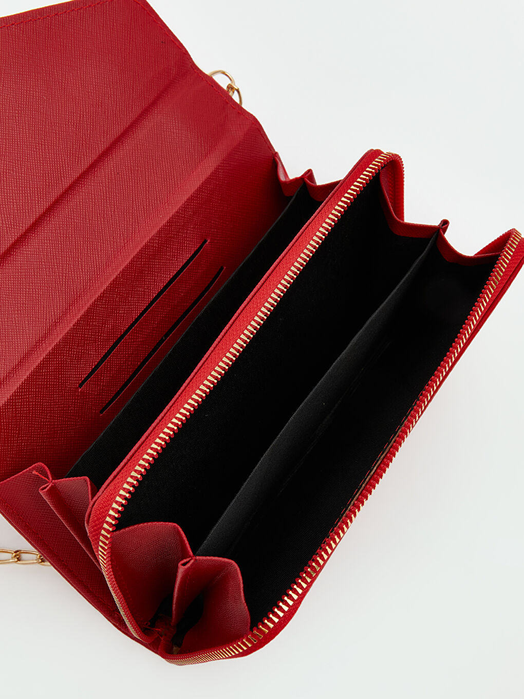 Kırmızı Deri Görünümlü Kadın Omuz Çantası-3