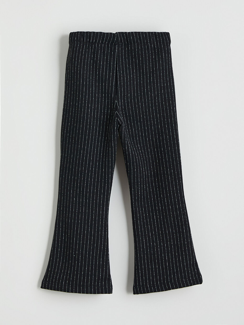 Қыздарға арналған жолақты серпімді белдік леггинстер-2