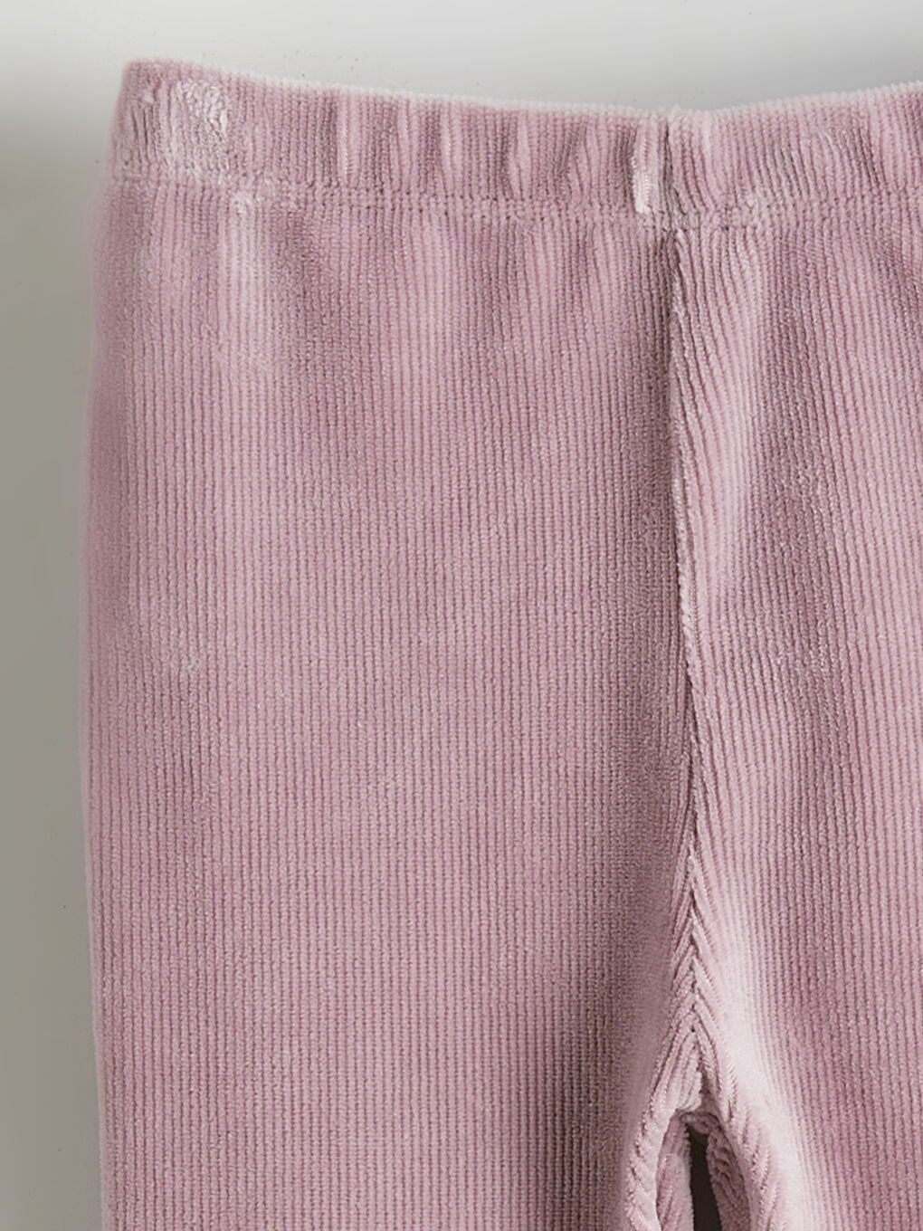 Velvet Flared Baby Girls' Leggings-1