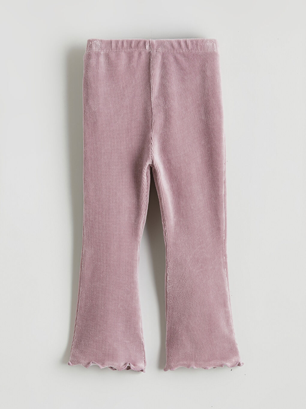 Velvet Flared Baby Girls' Leggings-2