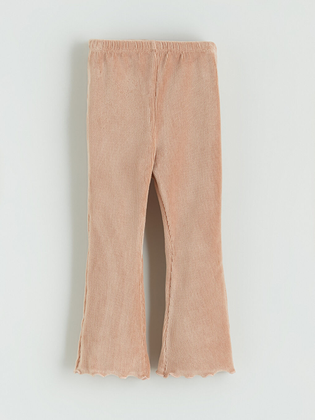 Velvet Flared Baby Girls' Leggings-2