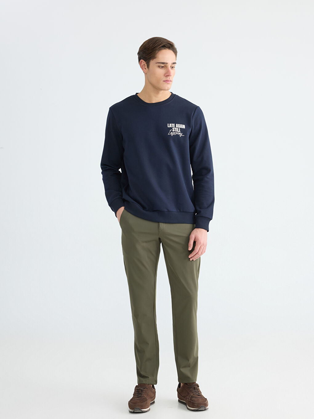 قميص رياضي أزرق رجال-1