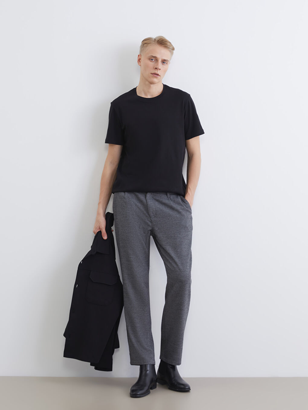 Pantaloni cu pliuri Regular Fit pentru Bărbați