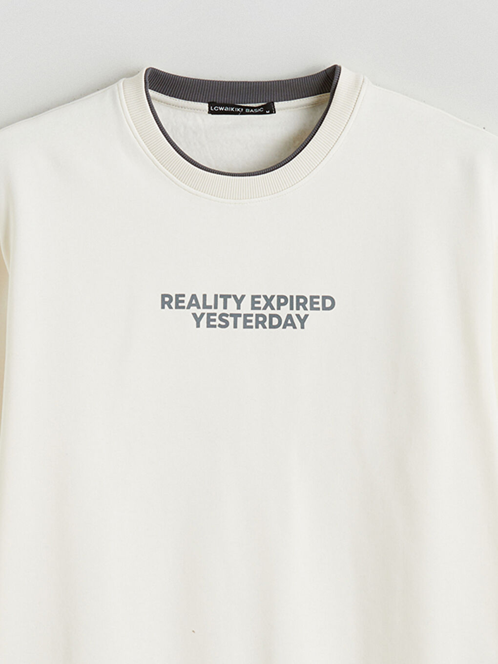 Crew Neck Printed Men's Thick Sweatshirt-5