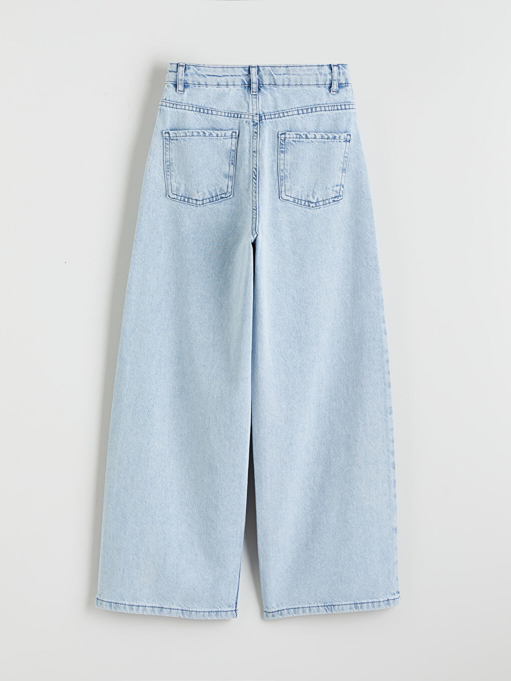 Weite Hose mit Strasssteinchen verzierte Jeans für Mädchen-1