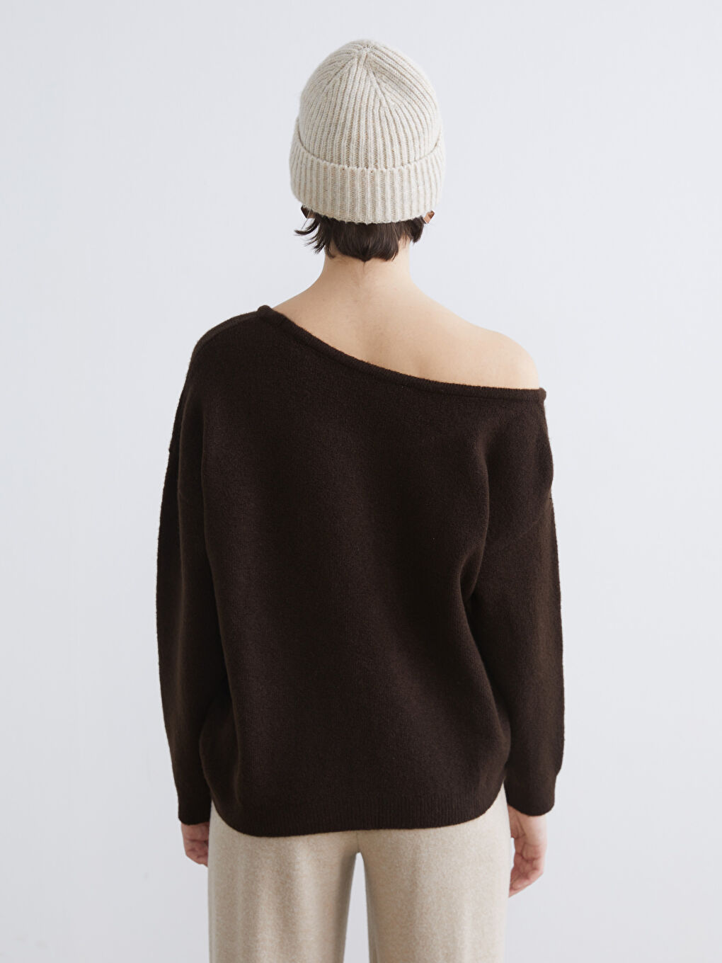 Woman BROWN Sweater-3