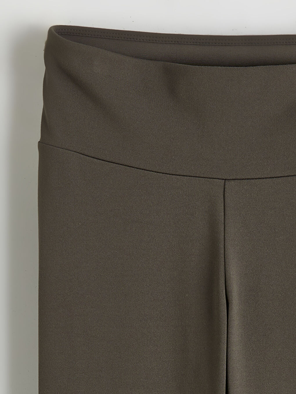 Haki Yüksek Bel Kadın Spor Tayt-1